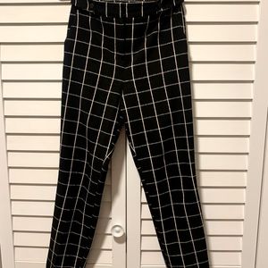 Topshop High Waisted Windowpane Trouser - 4